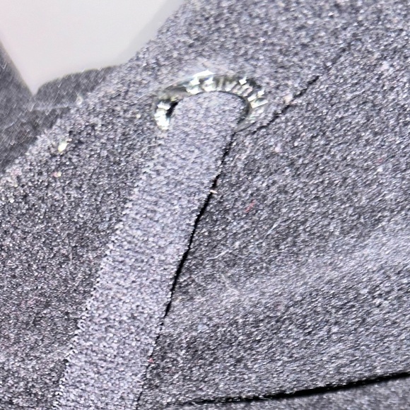 COPY - Gorgeous mint vintage Calvin Klein cropped ladies hoodie black velour / … - Picture 7 of 11